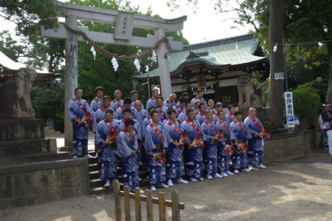 八木祭礼年番　役務完遂祈願